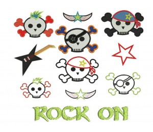 Stickserie BoySkulls